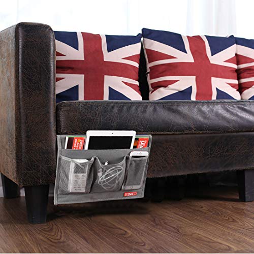 Bedside Storage Organizer Caddy with 4 Pockets for Bedroom and Sofa