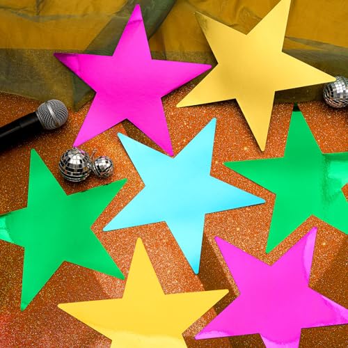 36-Piece 11-Inch Glitter Star Cutouts for Bulletin Boards and Party Decor