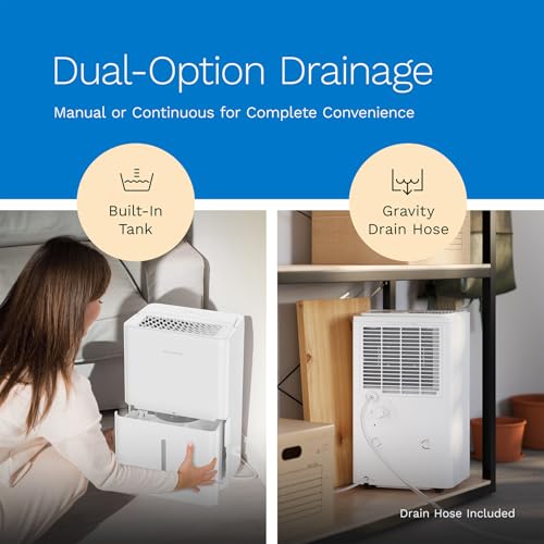 Smart Wi-Fi Dehumidifier for Large Rooms Up to 4500 Sq Ft 32 Pint