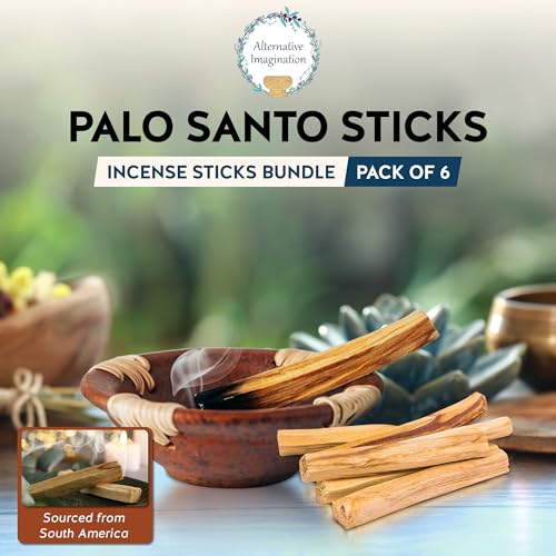Palo Santo Incense Sticks for Spiritual Cleansing & Meditation - 6 Pack