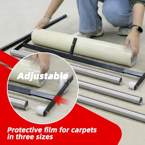 Adjustable Carpet Protection Film Applicator, 24" to 36" Heavy Duty Dispenser