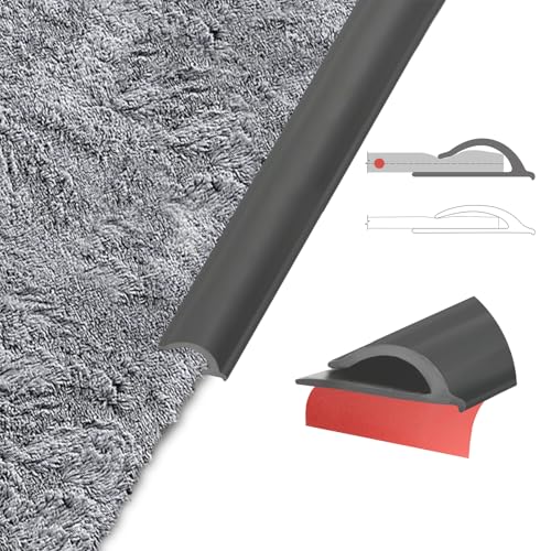 Carpet Edge Trim Binding, 20Ft Self-Adhesive Rug Transition Strip for Floors