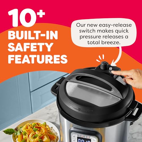 7-in-1 Electric Pressure Cooker & Multi-Cooker, Stainless Steel, 6 Quart