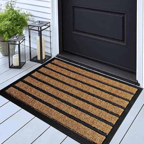 Extra Durable Non-Slip Outdoor Door Mat (30" x 17") Dirt Trapping