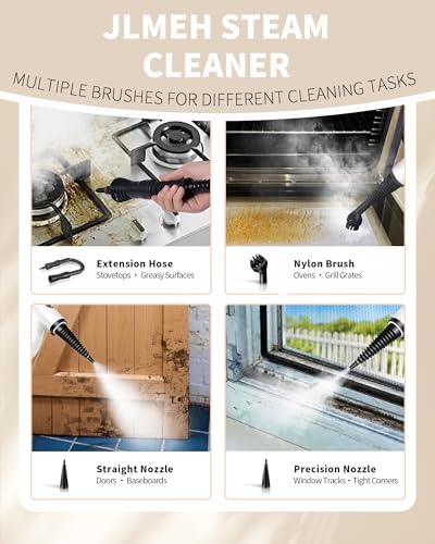 1050W Handheld Steam Cleaner with 12-Piece Accessory Kit – Multi-Surface