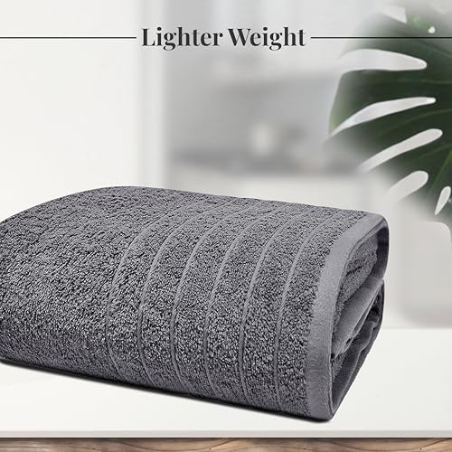 Jumbo Cotton Bath Sheet 40 x 80 Inches - Extra Large & Quick Dry