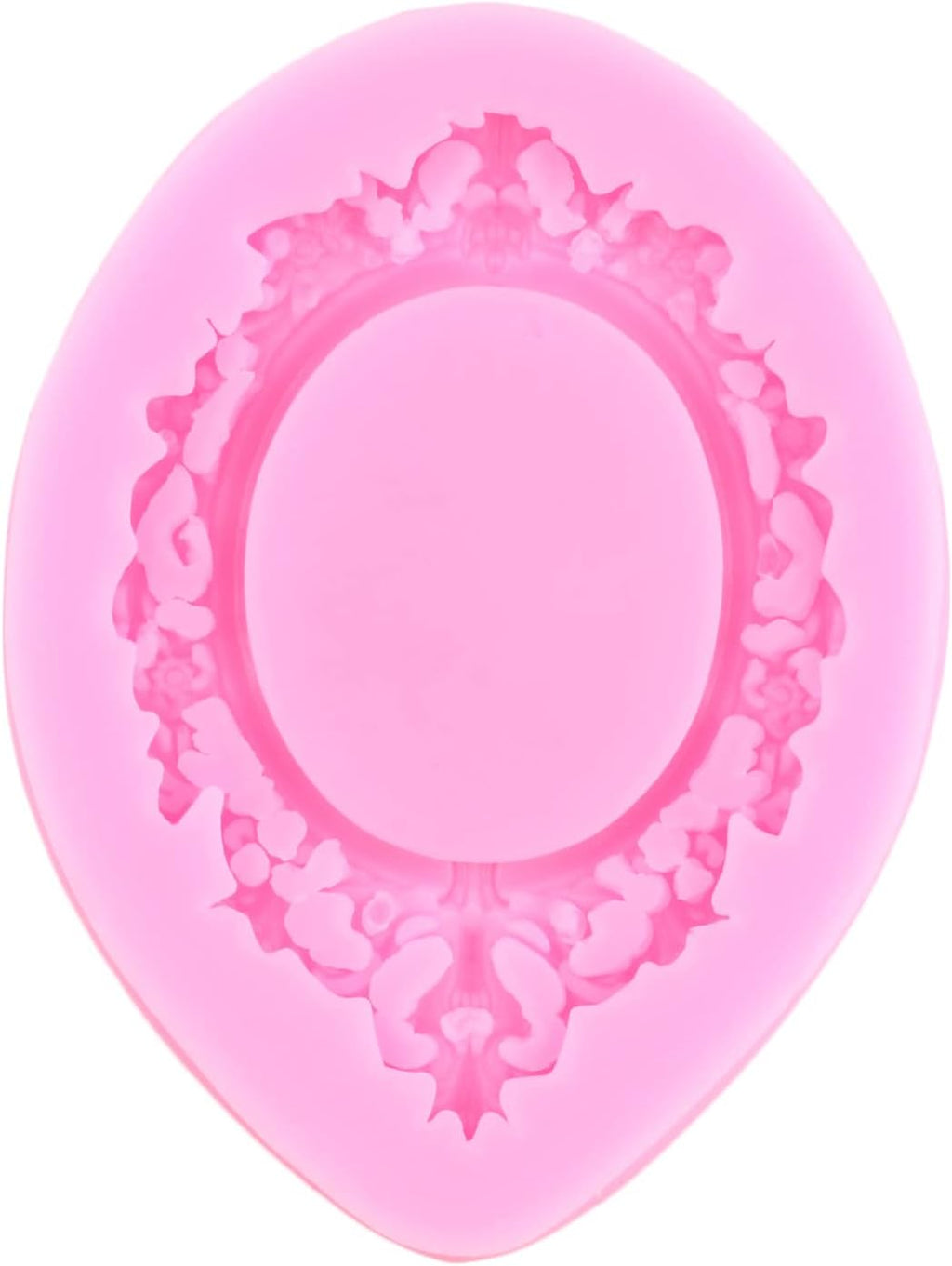Skiennix Silicone Mold Set - Cinderella Fondant Molds for Cake Decoration | 4-Piece Baroque Photo Frame & Crown Design