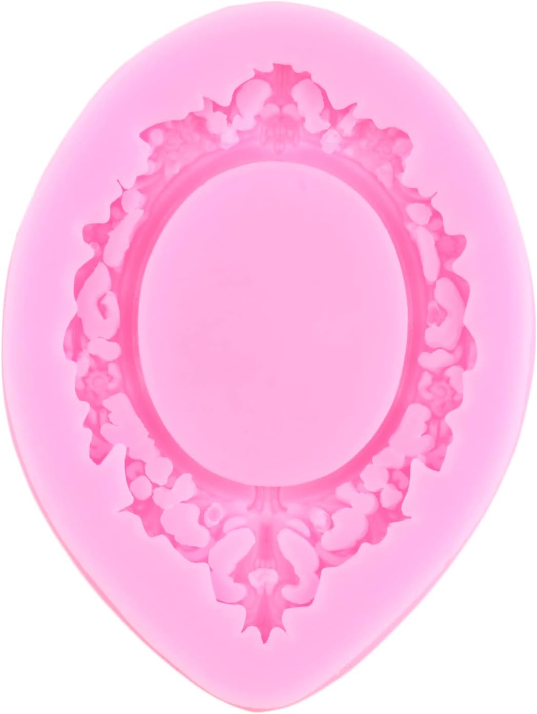 Skiennix Silicone Mold Set - Cinderella Fondant Molds for Cake Decoration | 4-Piece Baroque Photo Frame & Crown Design