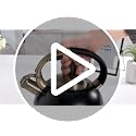 Whistling Tea Kettle, 2.7 QT Stainless Steel Stovetop Teapot with Mitt