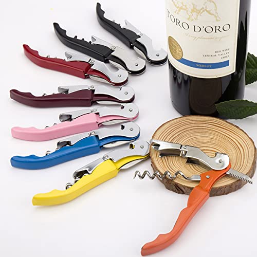 Newgam Pink Waiter Corkscrew Wine Opener with Foil Cutter - Professional Bar Tool