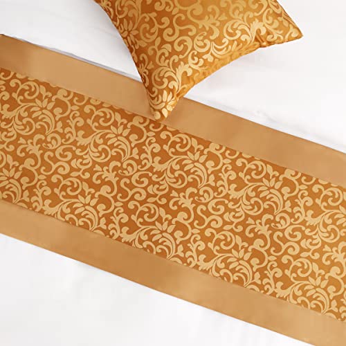 AMBERIS Smooth Comfort Bed Runner Scarf for Home & Hotel Bedding