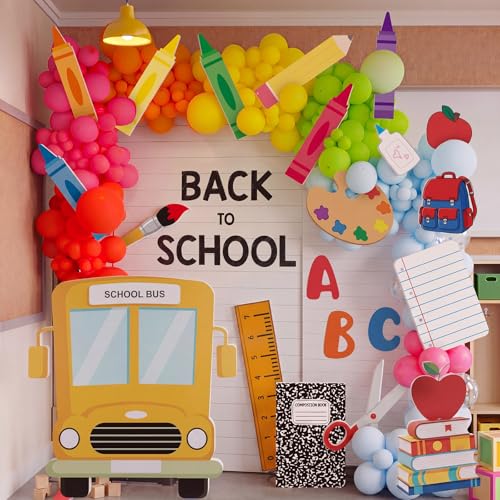 21-Piece Large Back to School Cardstock Cutouts for Classroom Decorations