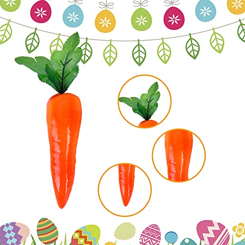 10-Piece Artificial Foam Carrot Set for Easter and Spring Home Decor