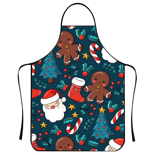 Christmas Apron for Men Women Kids Baking Cooking Holiday Party Gift