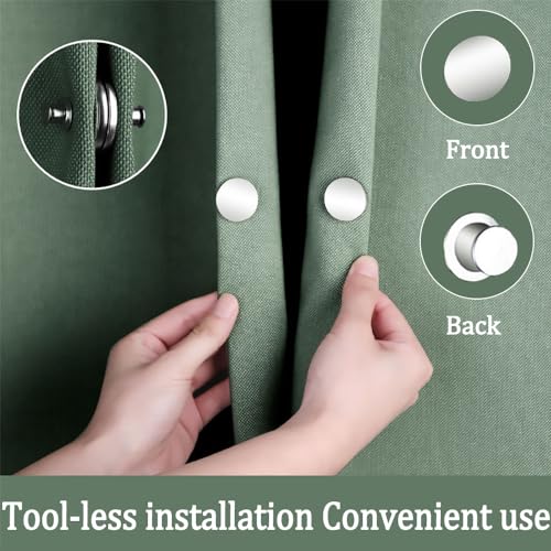 20 Pairs Magnetic Curtain Clips, Strong Alloy Closure Weights for Drapes