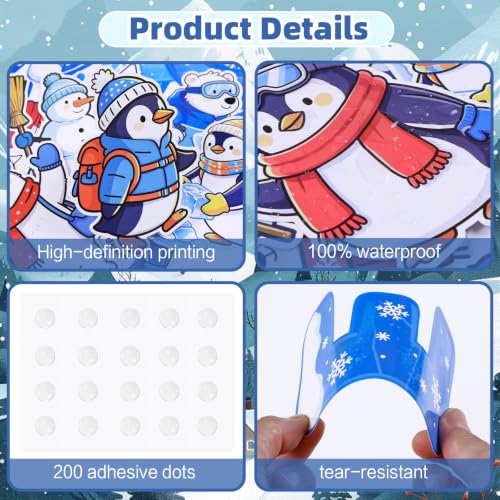 HAVVOY 66 Pcs Winter Bulletin Board Decorations - Chillin' With My Snowmies Winter Theme