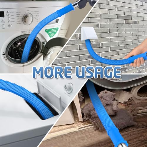 PetOde Dryer Vent Cleaner Kit & Vacuum Hose Attachment with Lint Brush