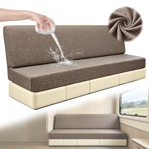 Waterproof RV Couch Covers for Jackknife Sofa Bed - Khaki