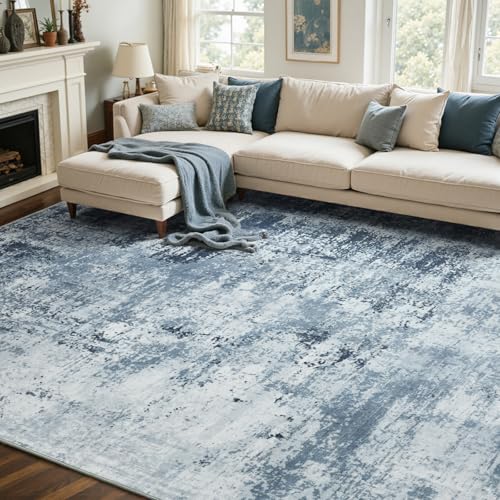6x9 Ft Large Abstract Area Rug, Washable Non-Slip Floor Carpet for Living Room