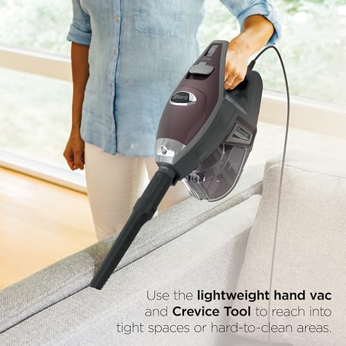 Shark Rocket Pet Plus Corded Stick Vacuum HV322 Bordeaux Silver