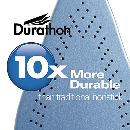 Hamilton Beach Steam Iron for Clothes with Retractable Cord and Durathon Soleplate