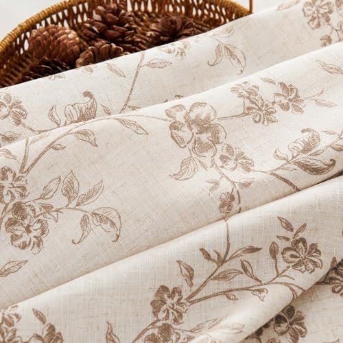 Floral Kitchen Tier Curtains and Valance Set - 3 Pieces, 36-Inch