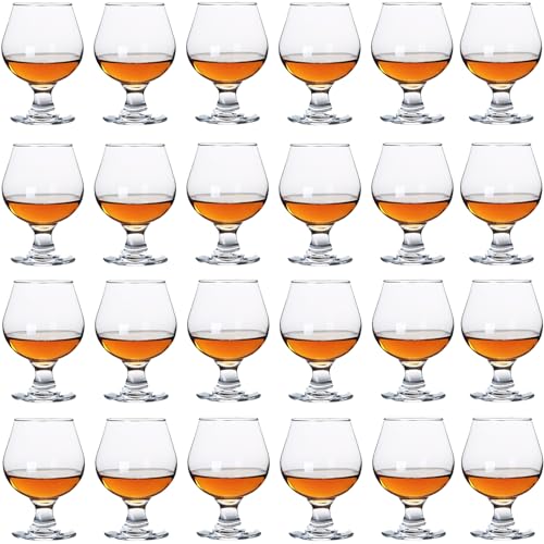 24-Pack Cognac & Shot Glasses Set - Elegant Liqueur & Brandy Tasting Glasses