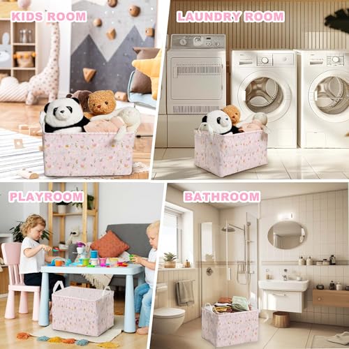 Cute Goose Nursery Storage Basket, Foldable Waterproof Laundry Hamper
