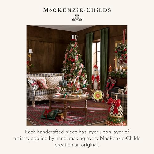 MacKenzie-Childs Check It Out Red Capiz Star Ornament – Set of 1
