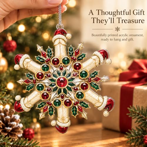 Xmasfun 04 Naughty Christmas Ornaments – Funny Holiday Decor for Adults