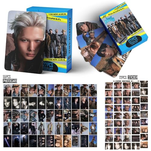 127-Piece Photocard and Sticker Set - Album Collectible Lomo Cards