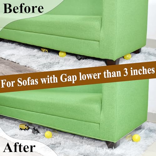 Clear Under Couch Blocker for Pets - 32.8ft Invisible Furniture Gap Bumper