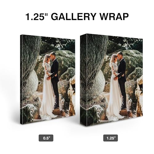 P&L ART Personalized Custom Canvas Print - Framed Photo Wall Art 8x10