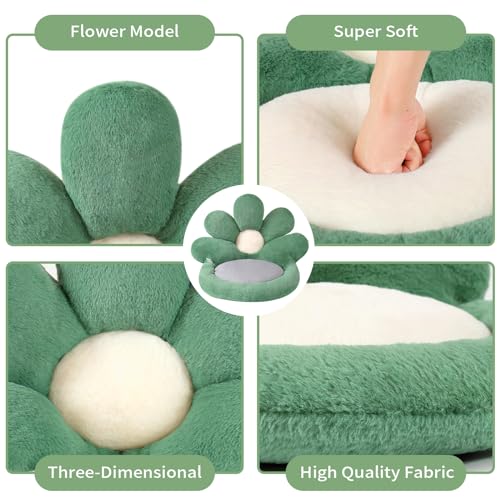 Flower Shape Chair Pillow 21-Inch Plush Soft Floor Cushion for Home Decor