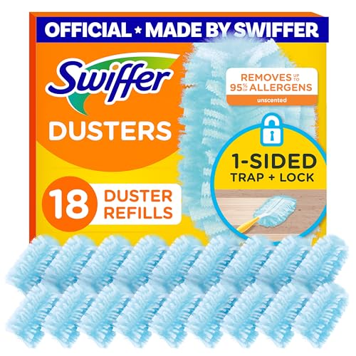 Swiffer Dusters Refill Unscented 18 Count | Feather & Microfiber Dusting Wipes