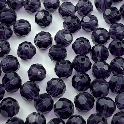 4mm Violet Faceted Crystal Glass Beads 400pc – Jewelry Making Bead Set