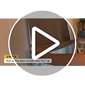 100% Blackout French Door Curtain (26x68 Inch) - Thermal Linen Panel