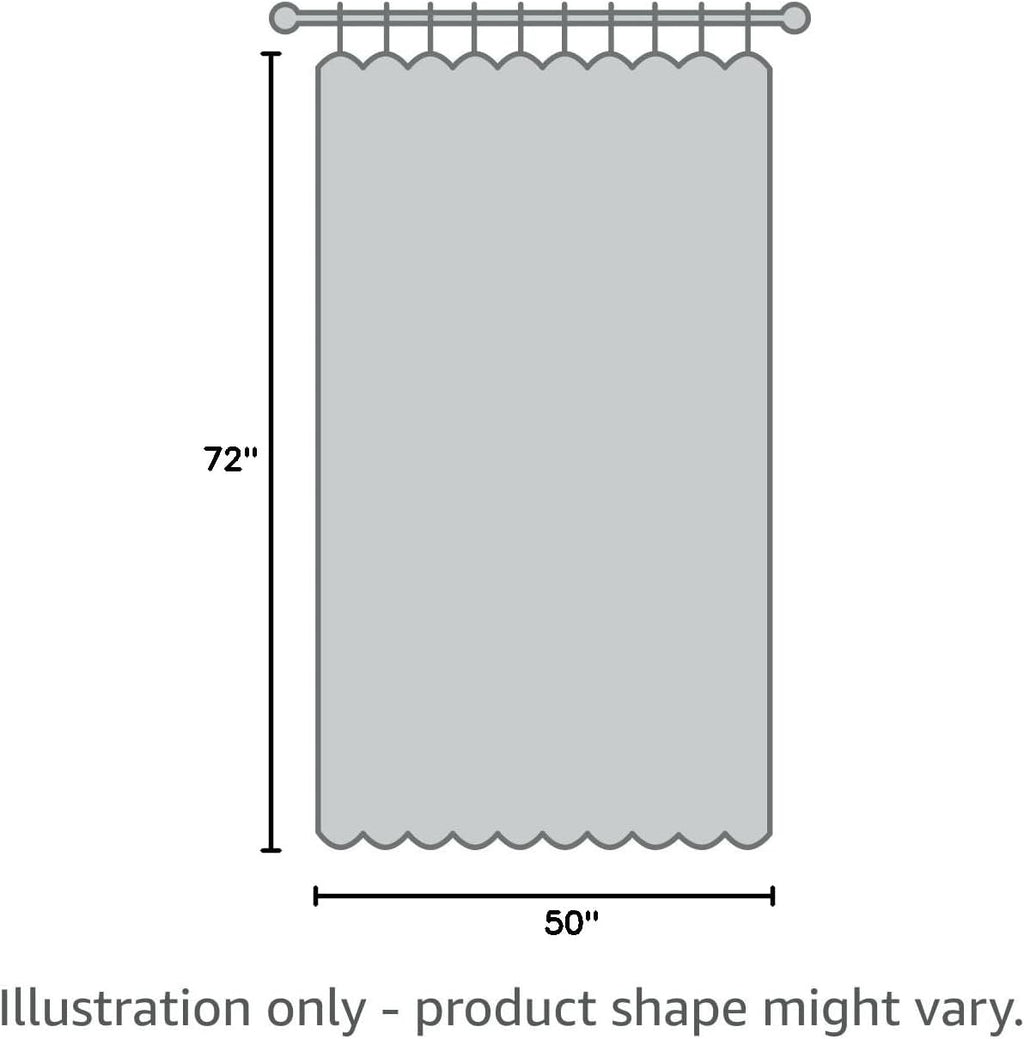 Skiennix 100% Blackout Linen Curtains - Thermal Insulated Drapes for Bedroom | 72" Long, Black, 2 Panels Set