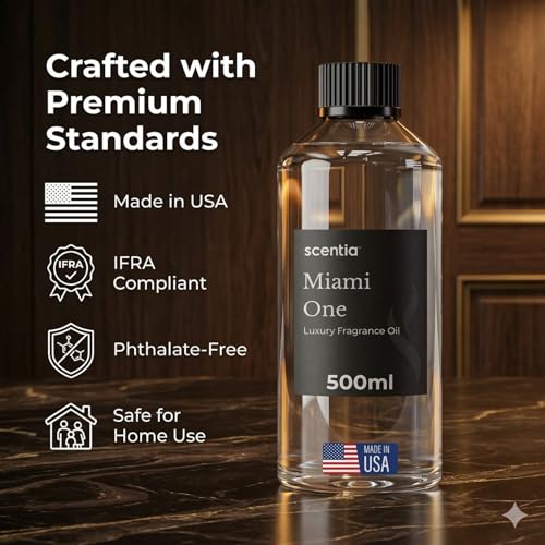 Miami One Premium Diffuser Oil 500mL for HVAC and Commercial Scent Machines