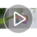Dragon Stained Glass Ornament, 3.5-Inch Holiday Tree Hanging Decoration