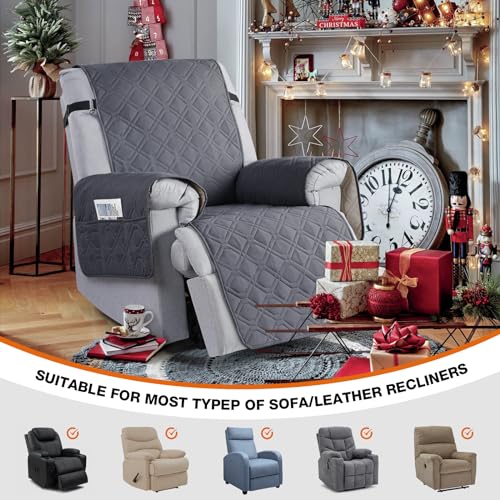 100% Waterproof Recliner Chair Cover, Non-Slip Pet Furniture Protector (23.6")