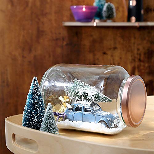 Mini Snow Frost Trees - 10pcs 100mm Mini Christmas Tree Decor for Holiday & Craft