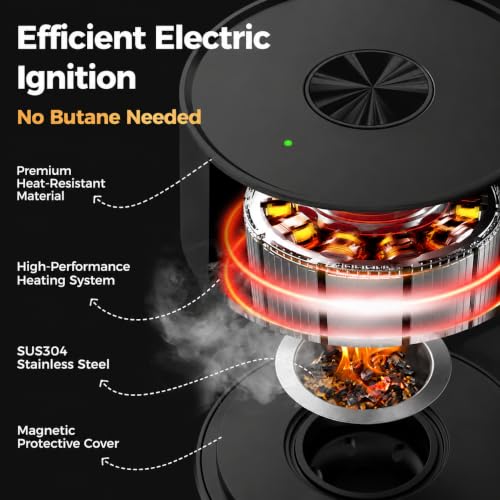 Electric Whiskey Smoker Kit with 6 Wood Chips - Cocktail Infuser, USB Rechargeable, Flame-Free Gift for Whiskey Lovers