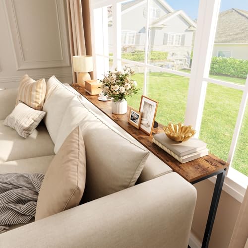 Narrow Console Table - 29.5-Inch Thin Sofa Table for Entryway & Hallway