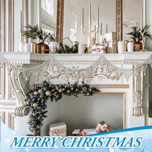 4.92 ft Crystal Rhinestone Garland for Christmas & Holiday Decor