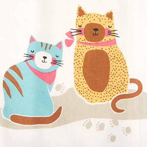 Kay Dee Designs Crazy Cat Paw Prints Flour Sack Towel