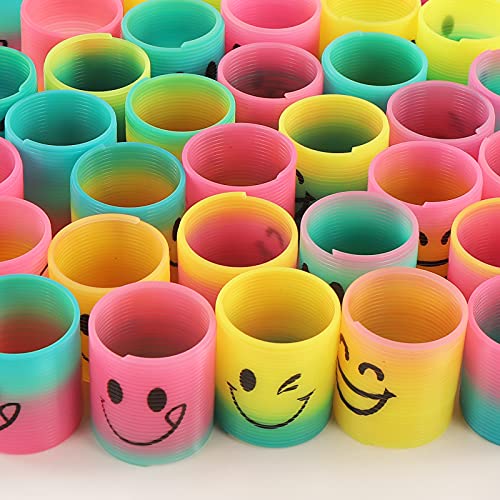 30-Pack Rainbow Magic Coil Spring Fidget Toys for Party Favors