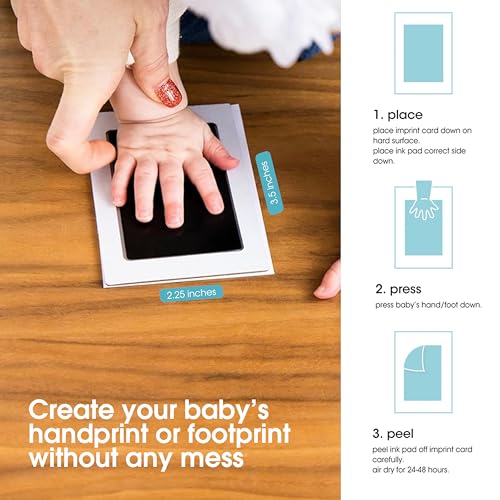 Mess-Free Clean-Touch Ink Pad Kit for Baby & Pet Prints (4-Pack)