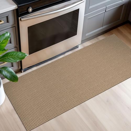 Woven Runner Rug 2x5 Ft - Washable Non-Slip Hallway & Kitchen Carpet
