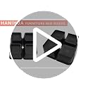 Heavy Duty 4 Inch Bed Risers (4 Pack) - Oversized L-Shape Furniture Lifts